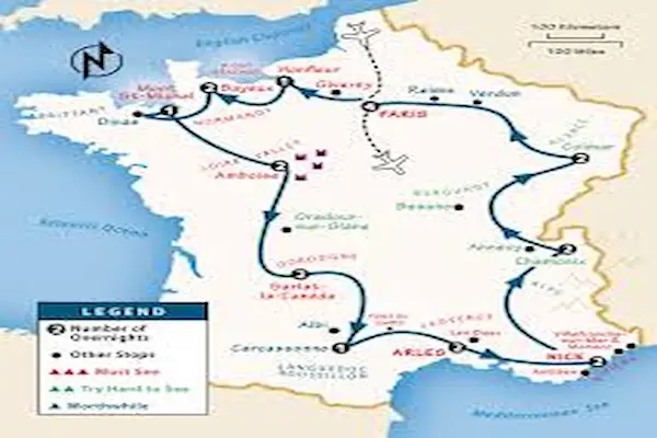 france countryside itinerary